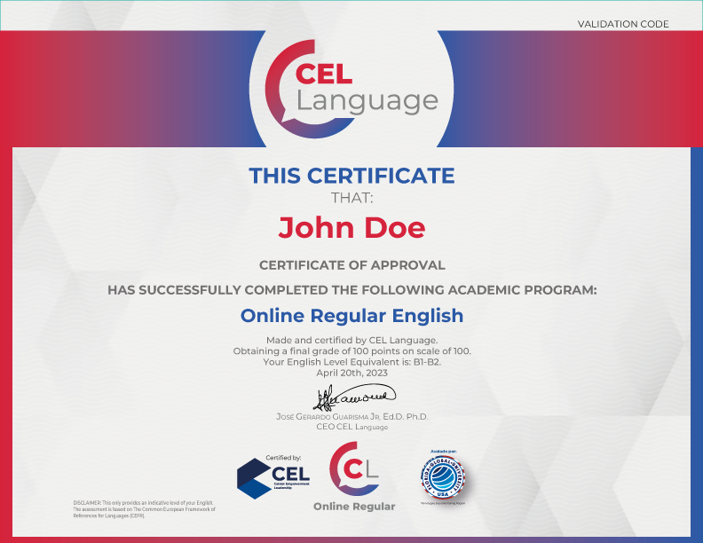 CertificadoCEL